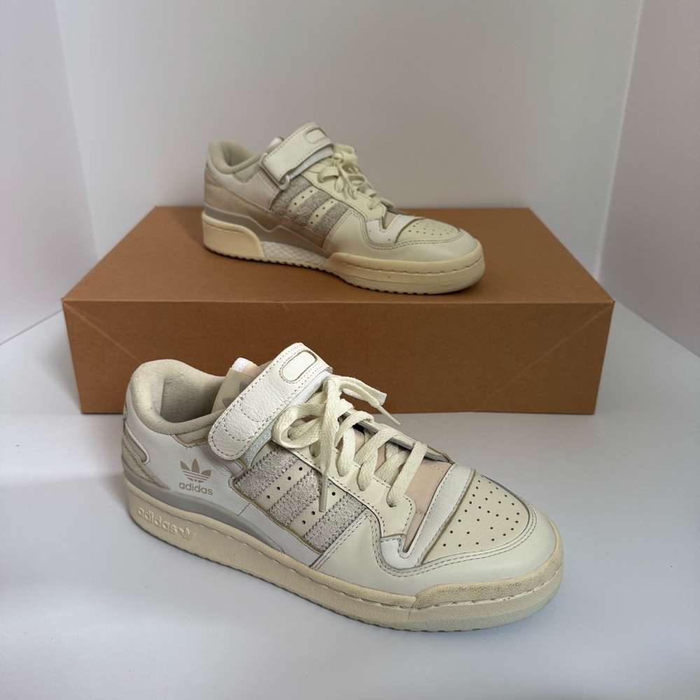 Adidas Forum 84 Low Off White Beige Cream Sneakers Men’s 8/Women’s 9.5/10 GUC